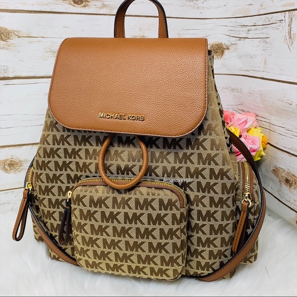 MICHAEL KORS ABBEY LARGE CARGO BACKPACK LUGGAGE BR - Main Image